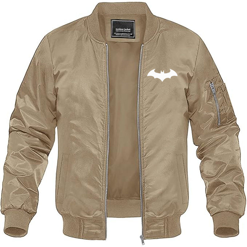 MAGNIVIT Men's Batman Lightweight Bomber Jacket Windbreaker Casual Fall Spring Outdoor Coat