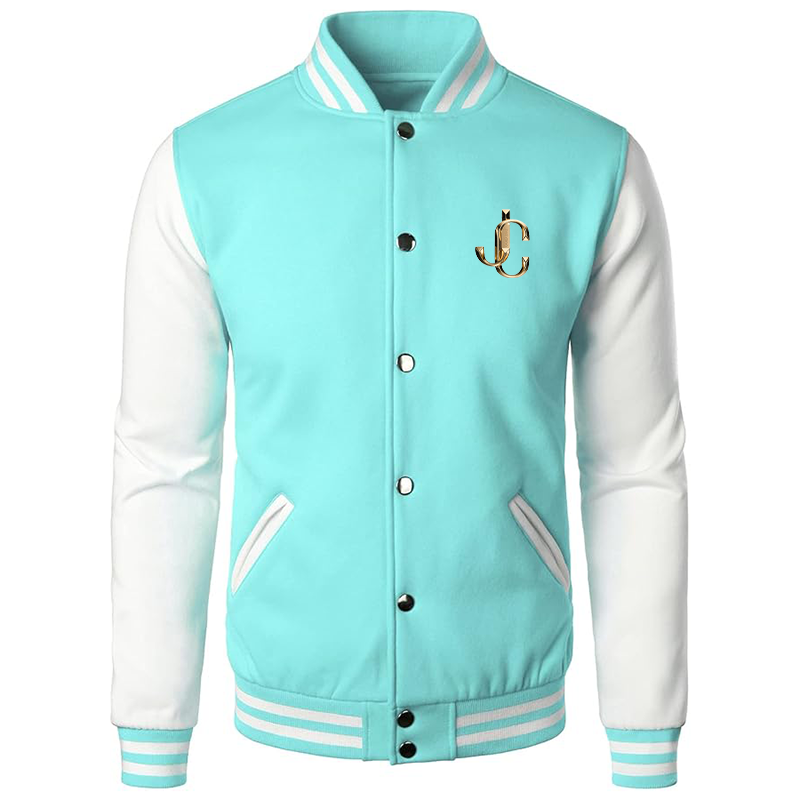 Men’s Jimmy Choo Varsity Baseball Jacket Cotton Blend Letterman Jackets