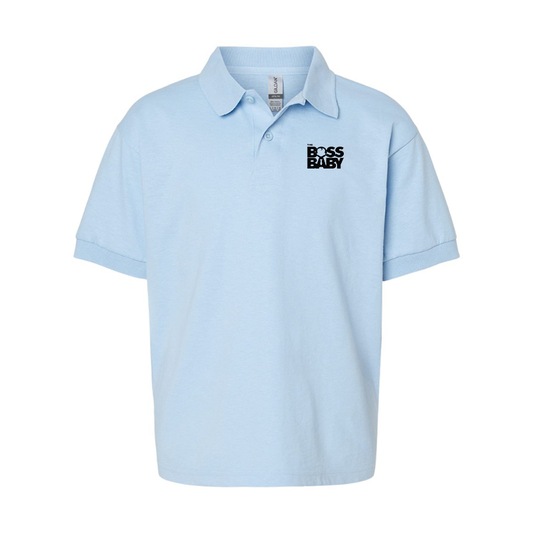 Youth's Boss Baby Gildan Dry Blend Jersey Polo