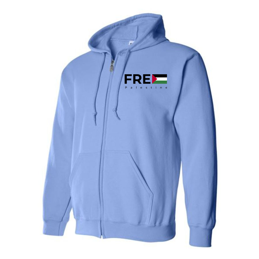 Men's Free Palestine Zipper Hoodie