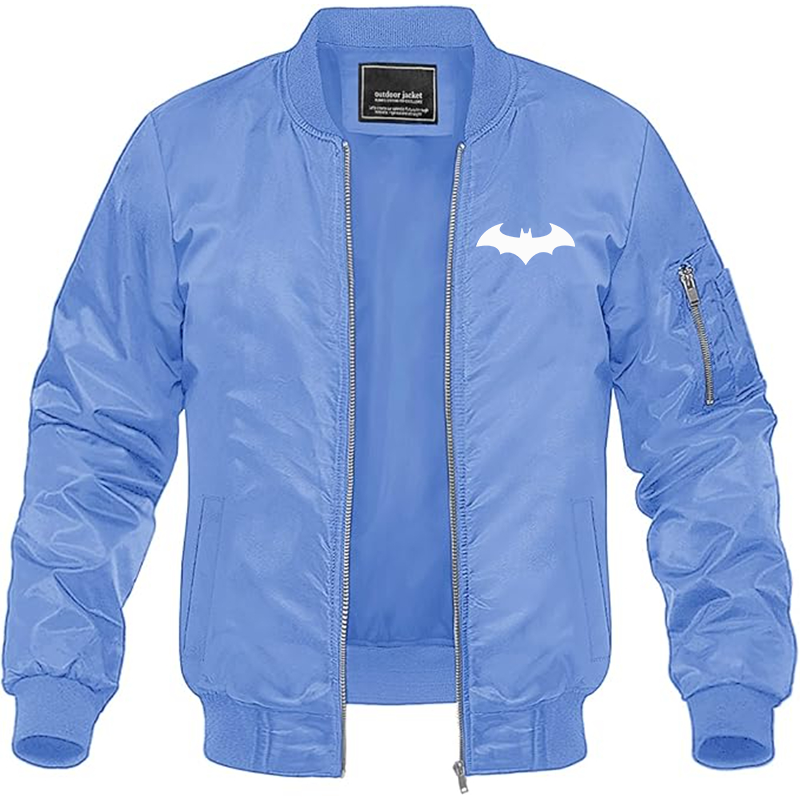 MAGNIVIT Men's Batman Lightweight Bomber Jacket Windbreaker Casual Fall Spring Outdoor Coat