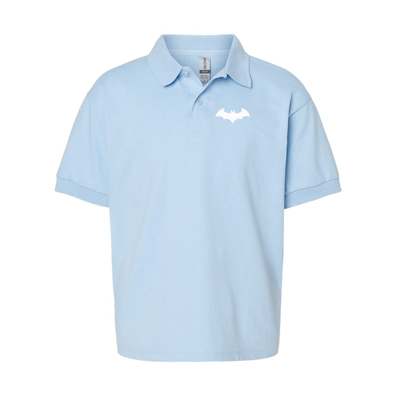 Youth's Batman Gildan Dry Blend Jersey Polo