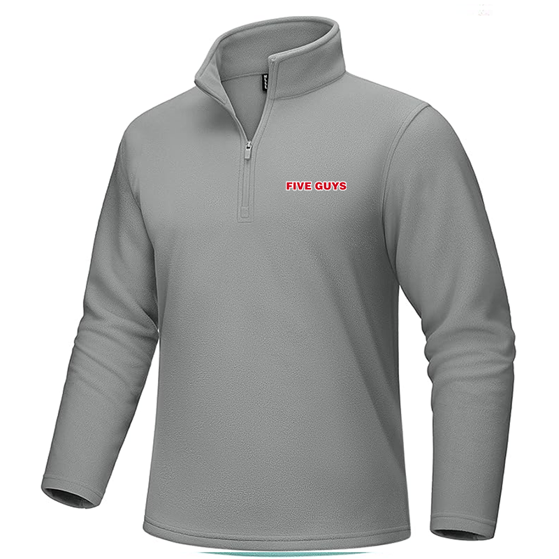 Men's Five Guys MAGCOMSEN Quarter-Zip Pullover Polar Fleece Sweatshirt Stand Collar Long Sleeve Shirt for Men Thermal Winter Fall