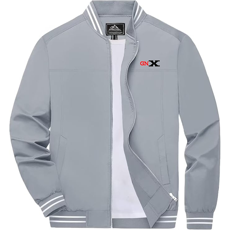 Men's GN X Boladeci Bomber Jackets Lightweight Water Resistant Breathable Spring Fall Full Zip Thin Windbreaker Light Jackets