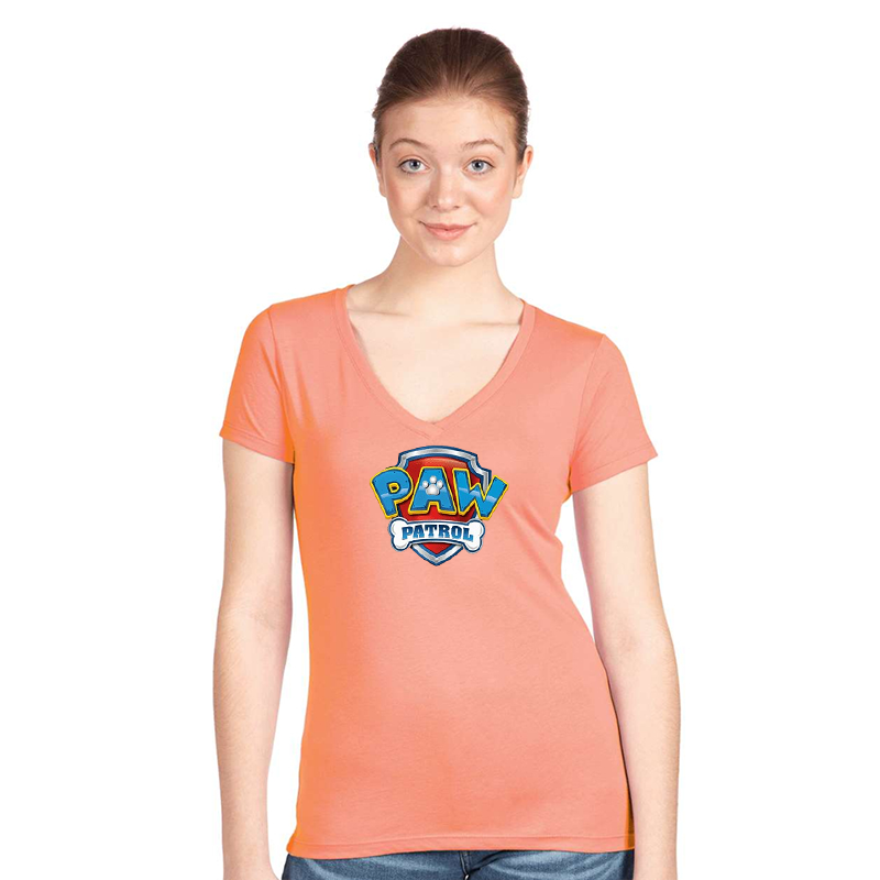 Women's Paw Patrol Next Level Ideal V-Neck T-Shirt