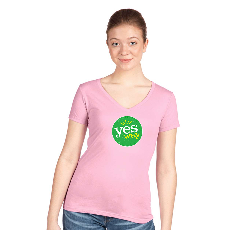 Women's Yes Way Next Level Ideal V-Neck T-Shirt