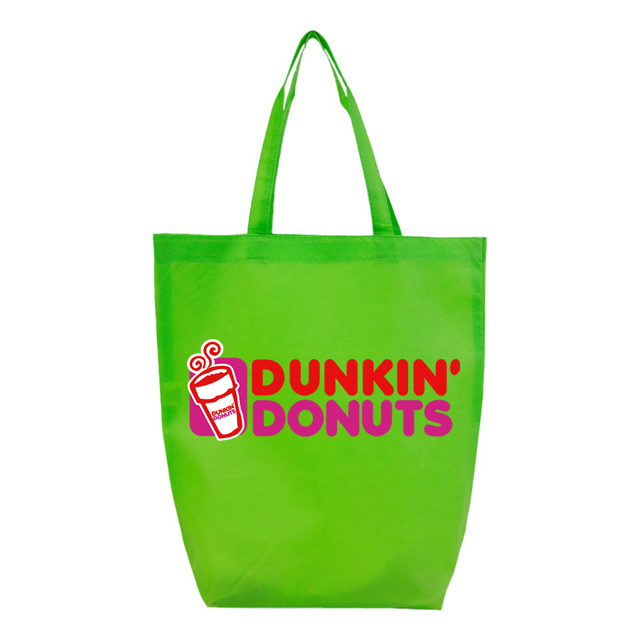 Dunkin Donuts Q-Tees Non-Woven Gusset Bottom Tote