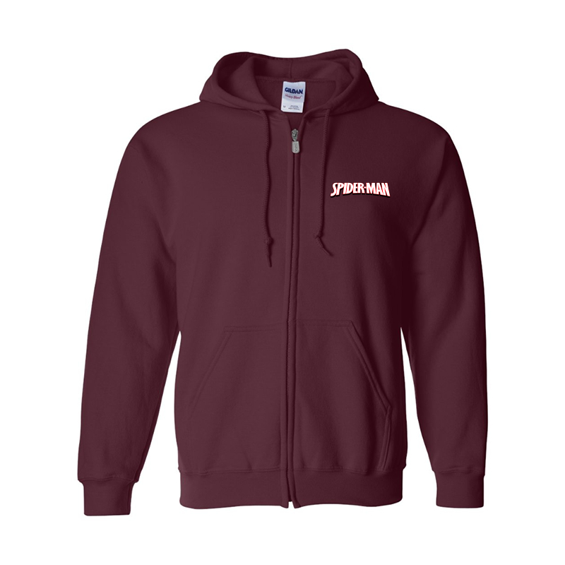 Men's Spider Man Gildan Heavy Blend Full-Zip Hooded Sweatshirt