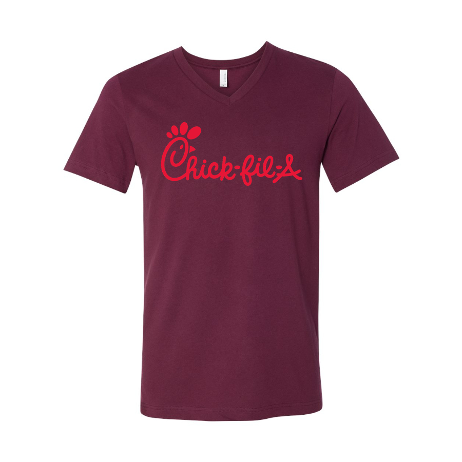 Men's Chick-fil-A BELLA CANVAS Jersey V-Neck Tee