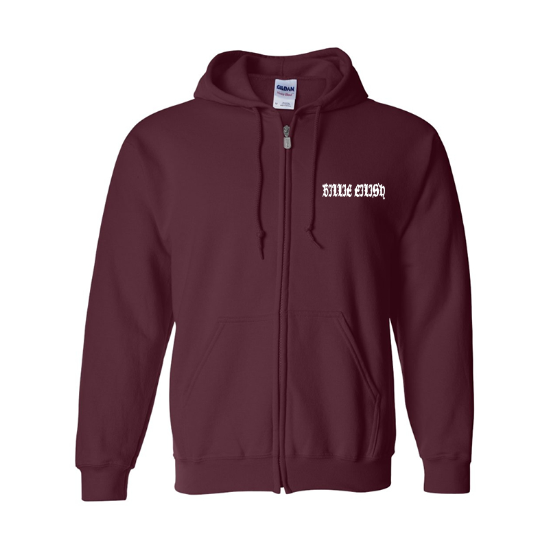 Men's Billie Eilish Gildan Heavy Blend Full-Zip Hooded Sweatshirt