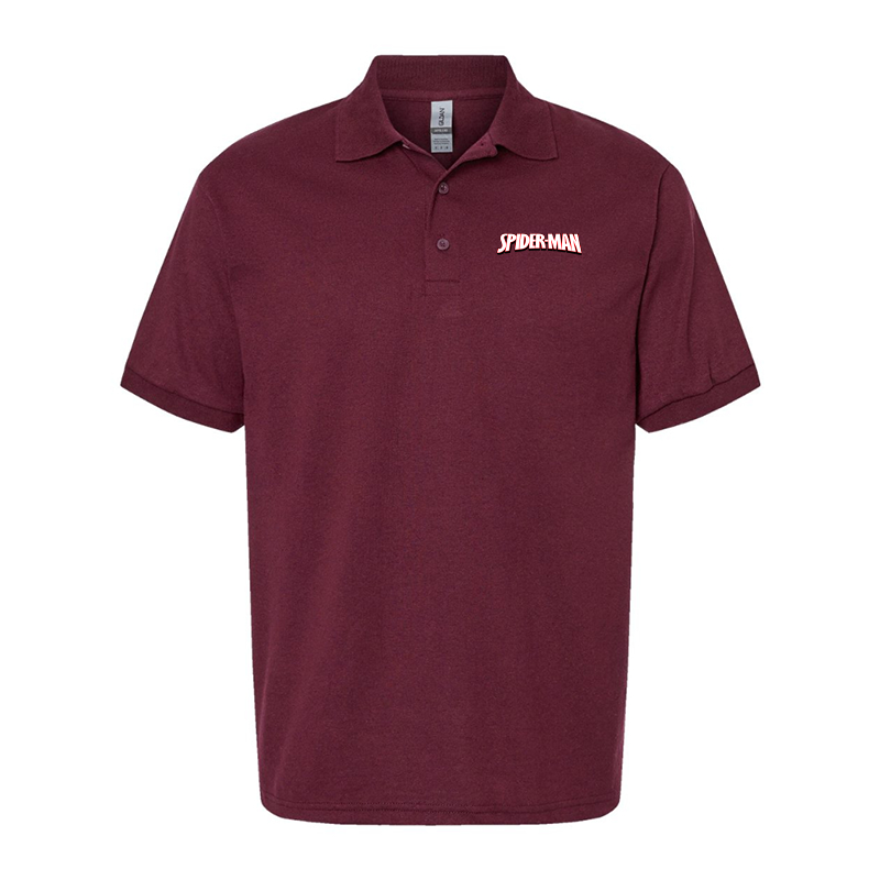 Men's Spider Man Gildan Dry Blend Jersey Polo