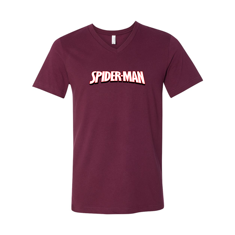 Spider Man BELLA CANVAS Jersey V-Neck Tee