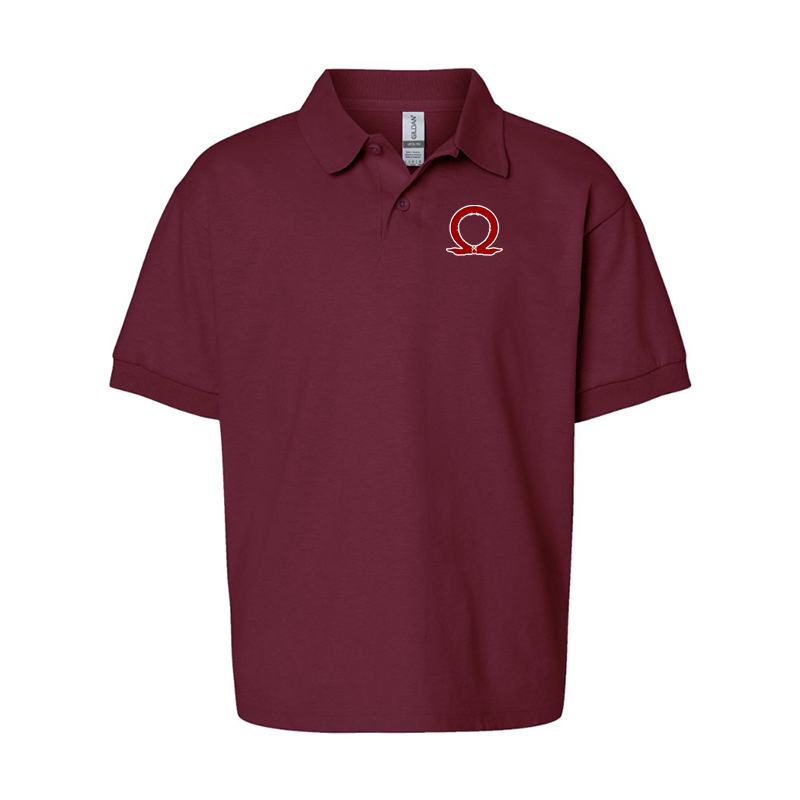 Youth's God Of War Gildan Dry Blend Jersey Polo