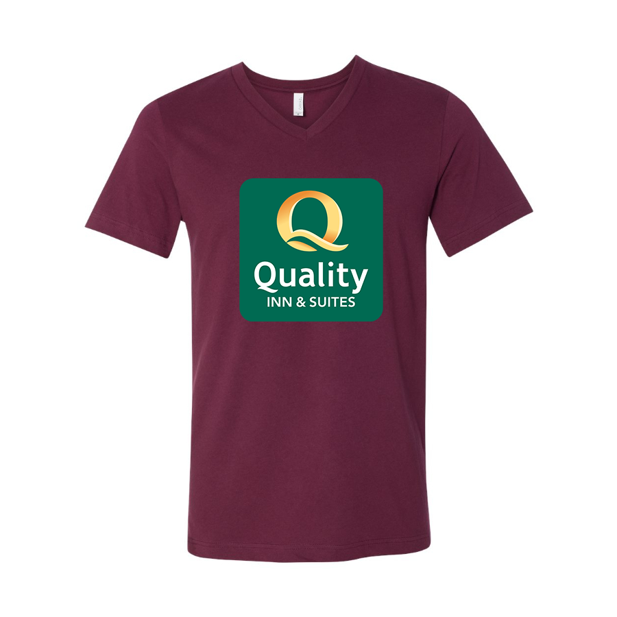 Men's Quality Inn & Suites BELLA CANVAS Jersey V-Neck Tee