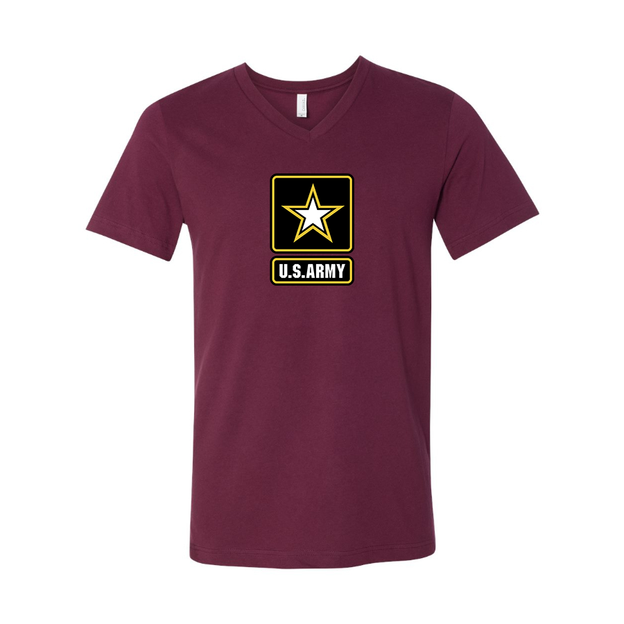 Men's U.S. ARMY BELLA CANVAS Jersey V-Neck Tee