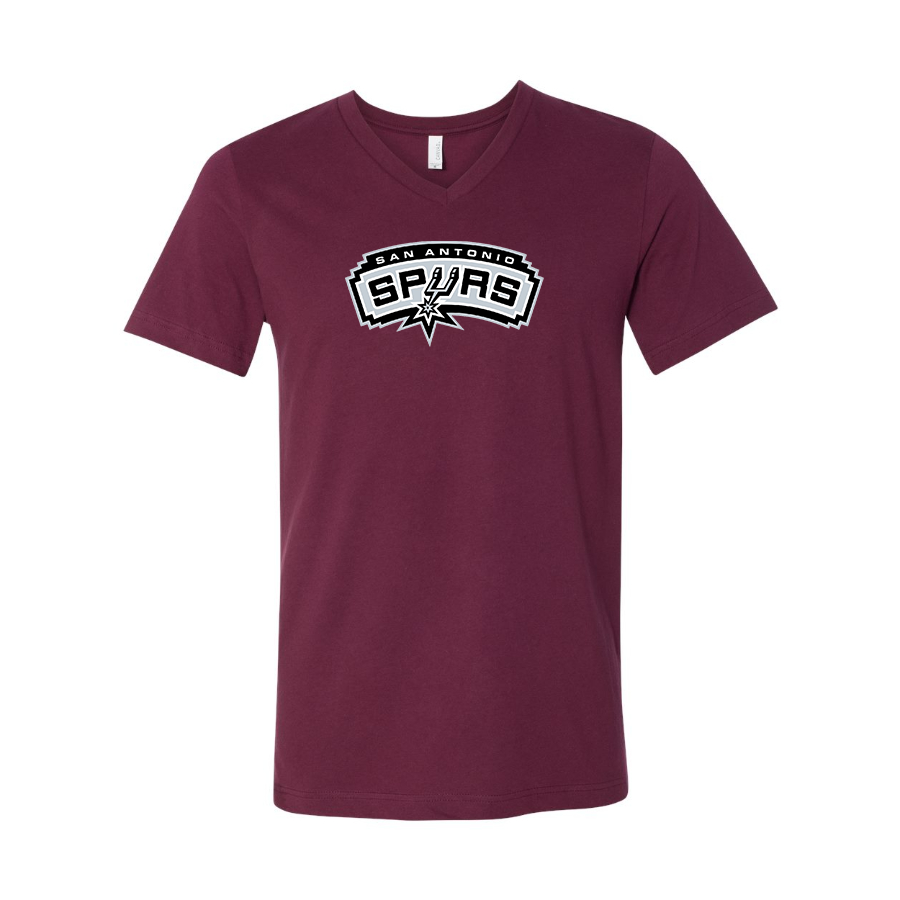 San Antonio Spurs BELLA CANVAS Jersey V-Neck Tee