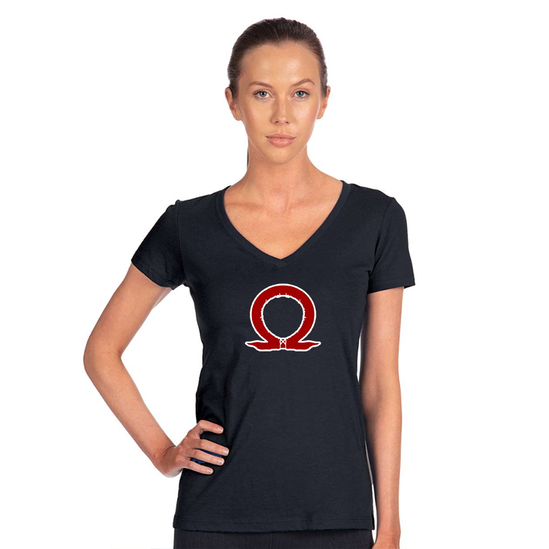 Women's God Of War Next Level Ideal V-Neck T-Shirt