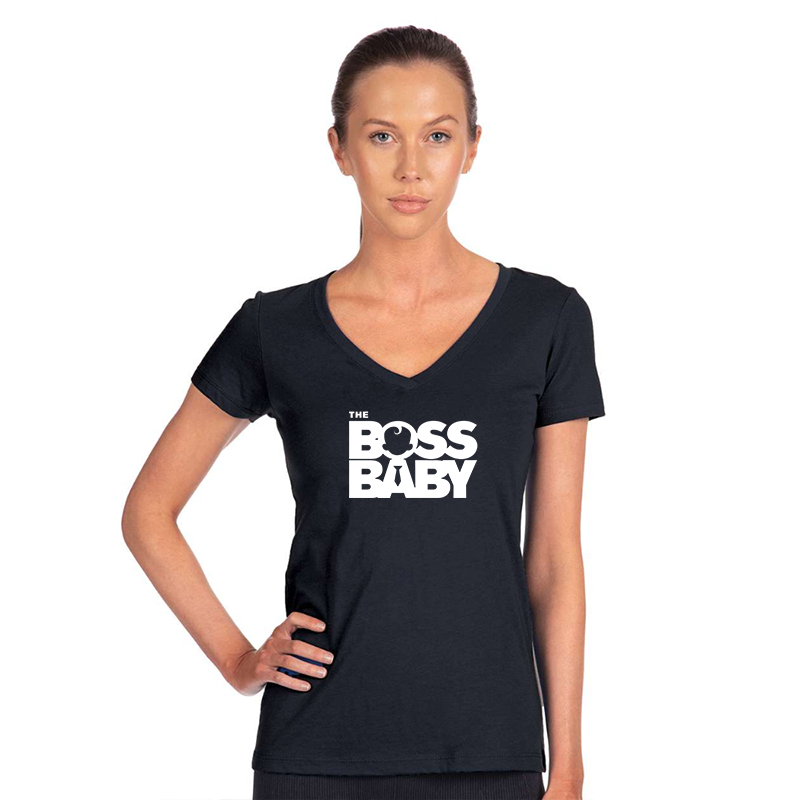 Women's Boss Baby Next Level Ideal V-Neck T-Shirt