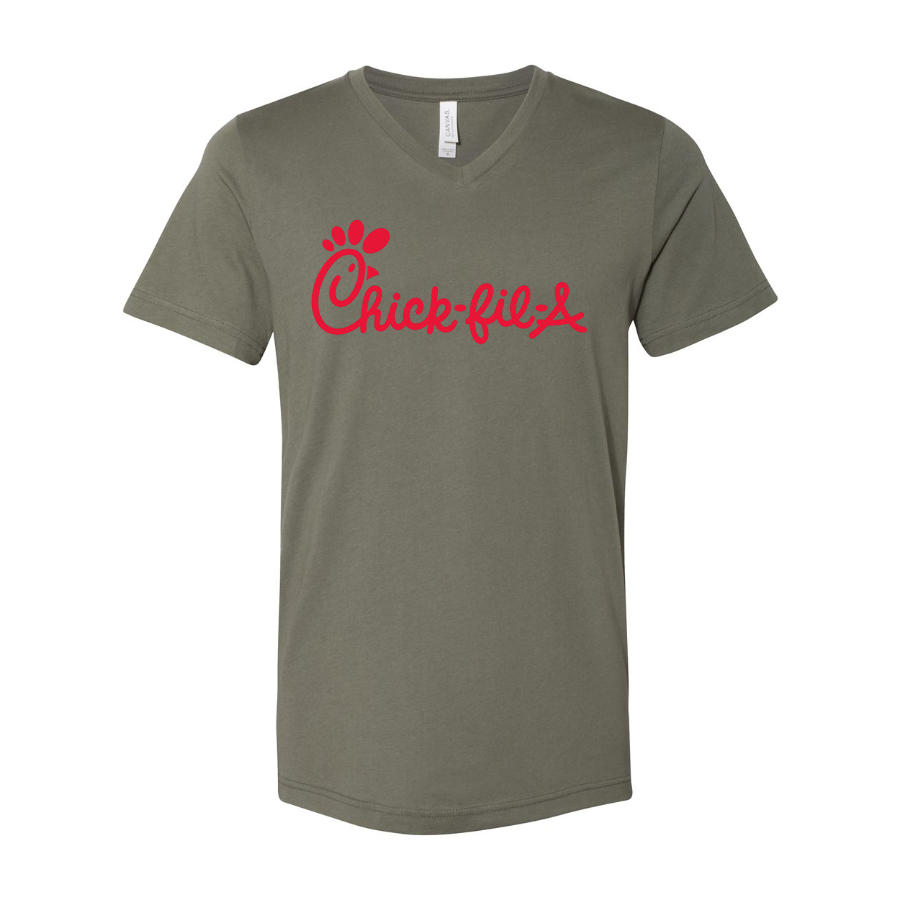 Men's Chick-fil-A BELLA CANVAS Jersey V-Neck Tee