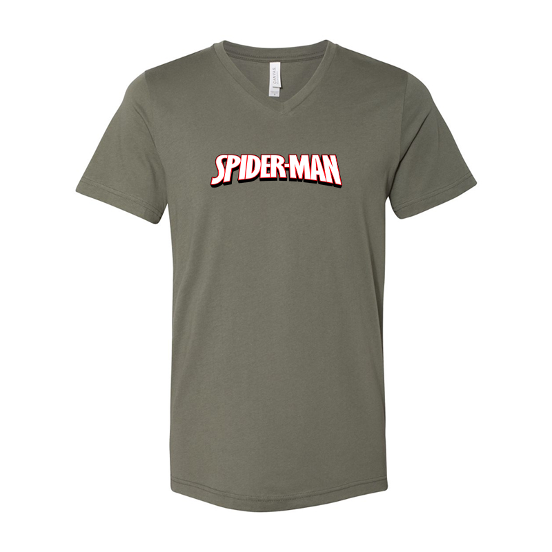 Spider Man BELLA CANVAS Jersey V-Neck Tee