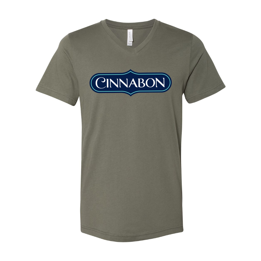 Men's Cinnabon BELLA CANVAS Jersey V-Neck Tee