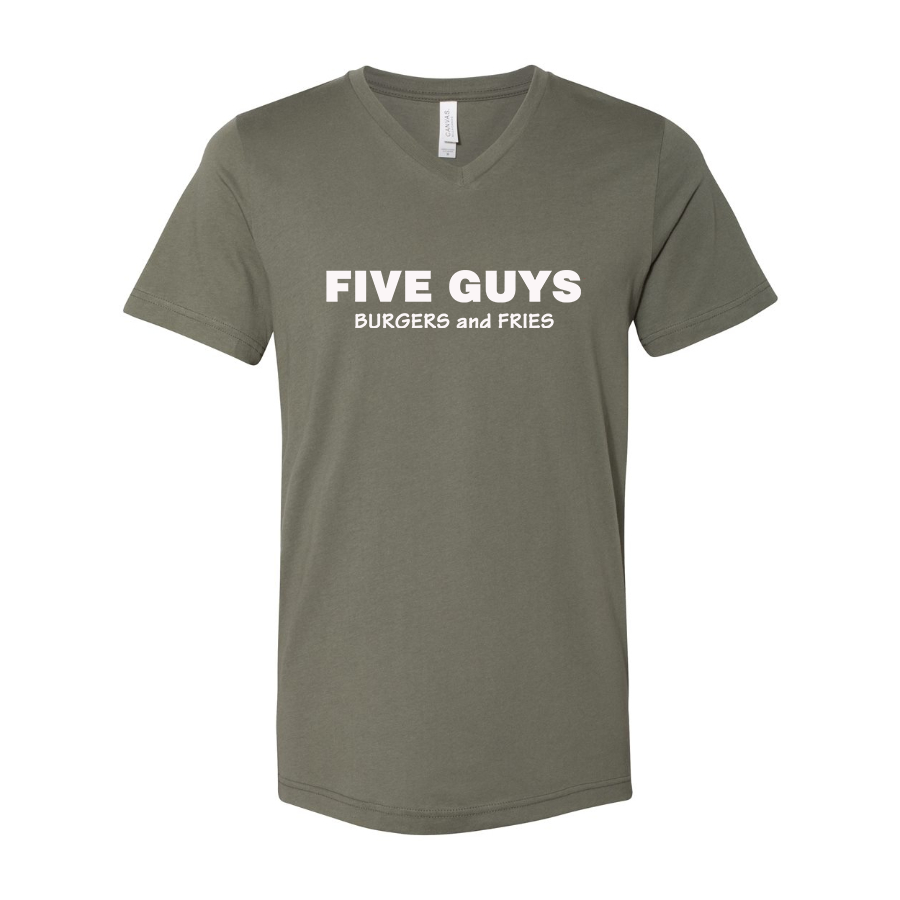 Men's Five Guys BELLA CANVAS Jersey V-Neck Tee