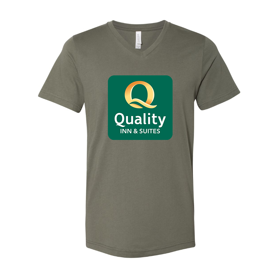 Men's Quality Inn & Suites BELLA CANVAS Jersey V-Neck Tee