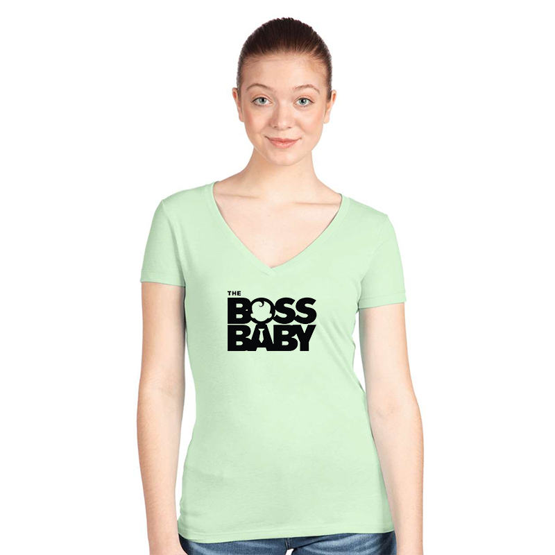 Women's Boss Baby Next Level Ideal V-Neck T-Shirt