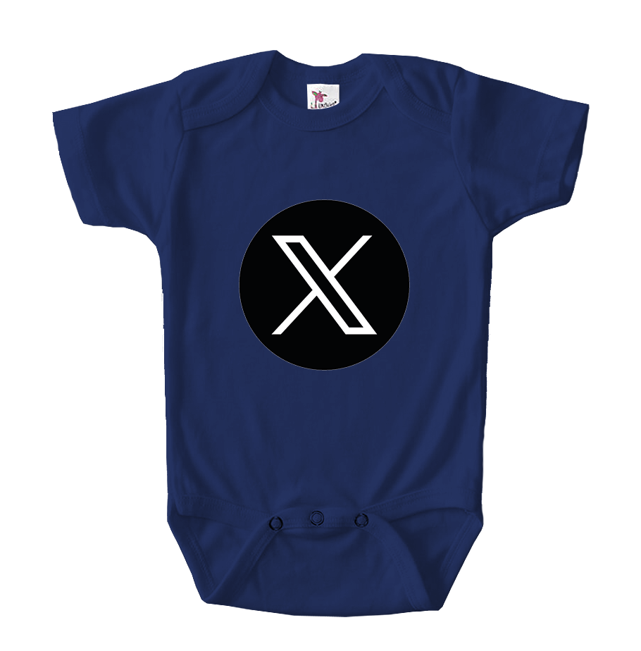 Twitter X Baby Romper Onesie
