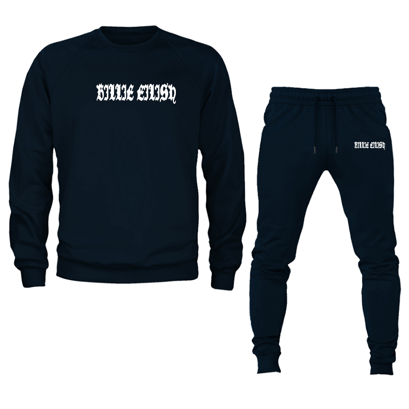 Men's Billie Eilish Crewneck Sweatshirt Joggers Set