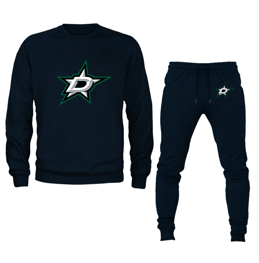 Men's NHL - Dallas Stars Crewneck Sweatshirt Joggers Suit