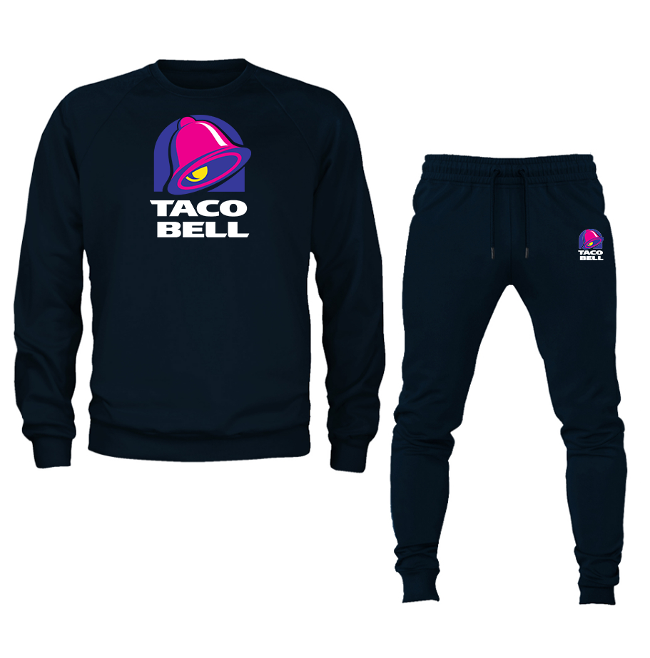 Men's Taco Bell Crewneck Sweatshirt Joggers Suit