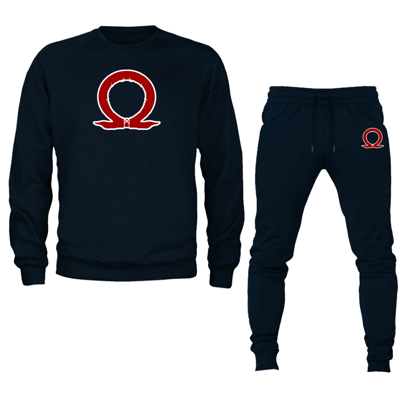 Men's God Of War Crewneck Sweatshirt Joggers Set