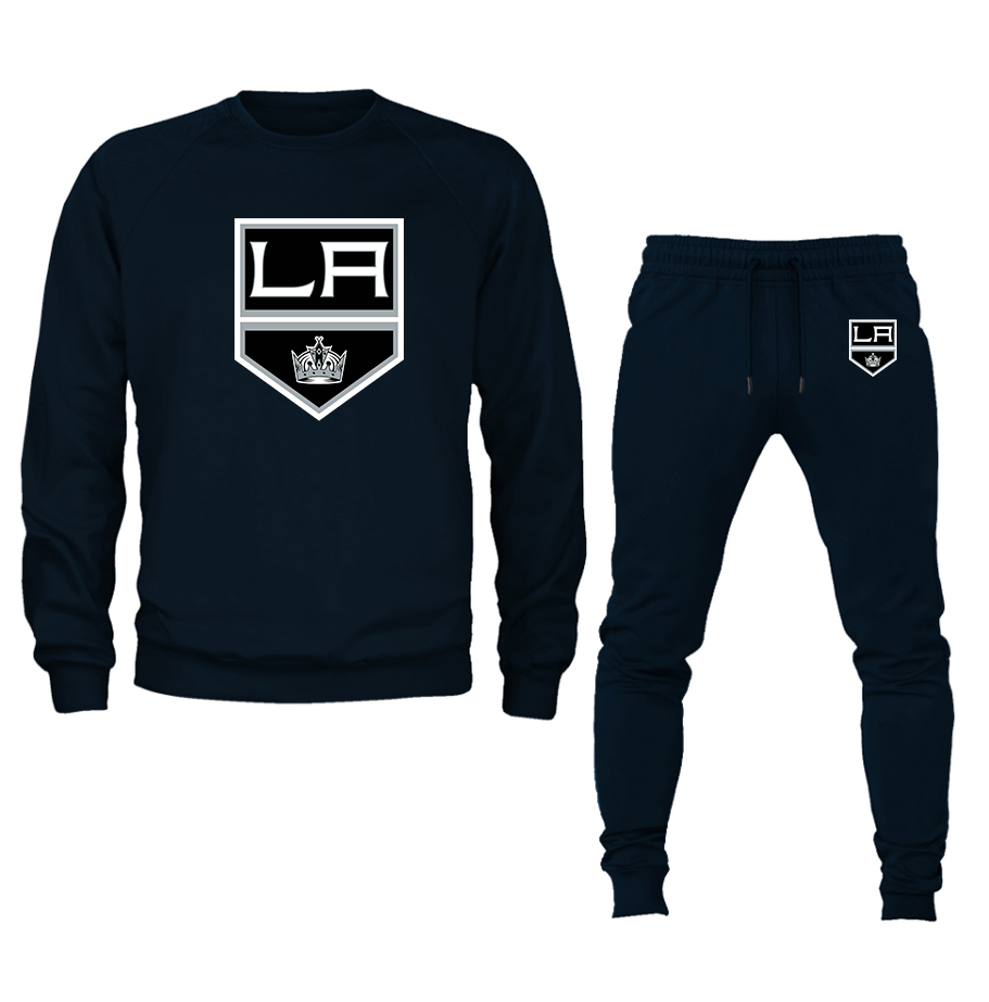 Men's NHL - Los Angeles Kings Crewneck Sweatshirt Joggers Suit