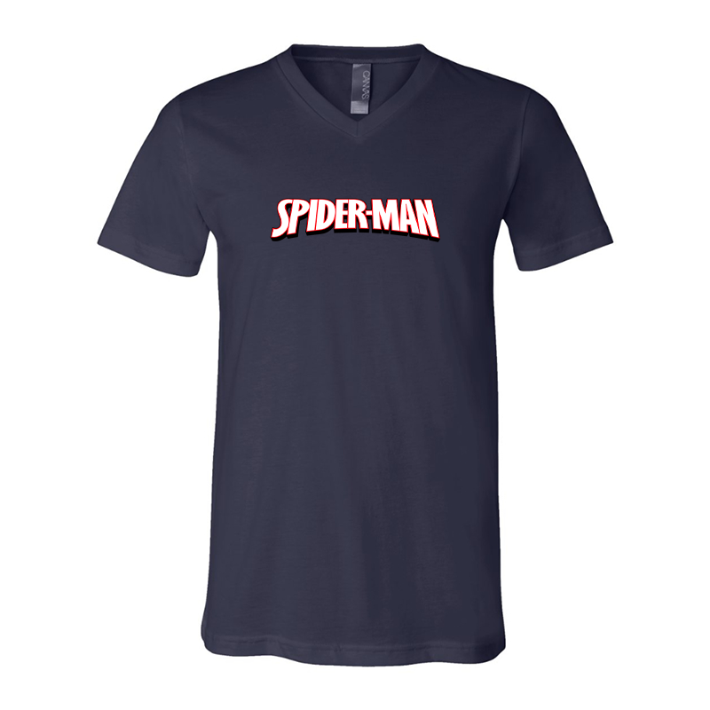 Spider Man BELLA CANVAS Jersey V-Neck Tee