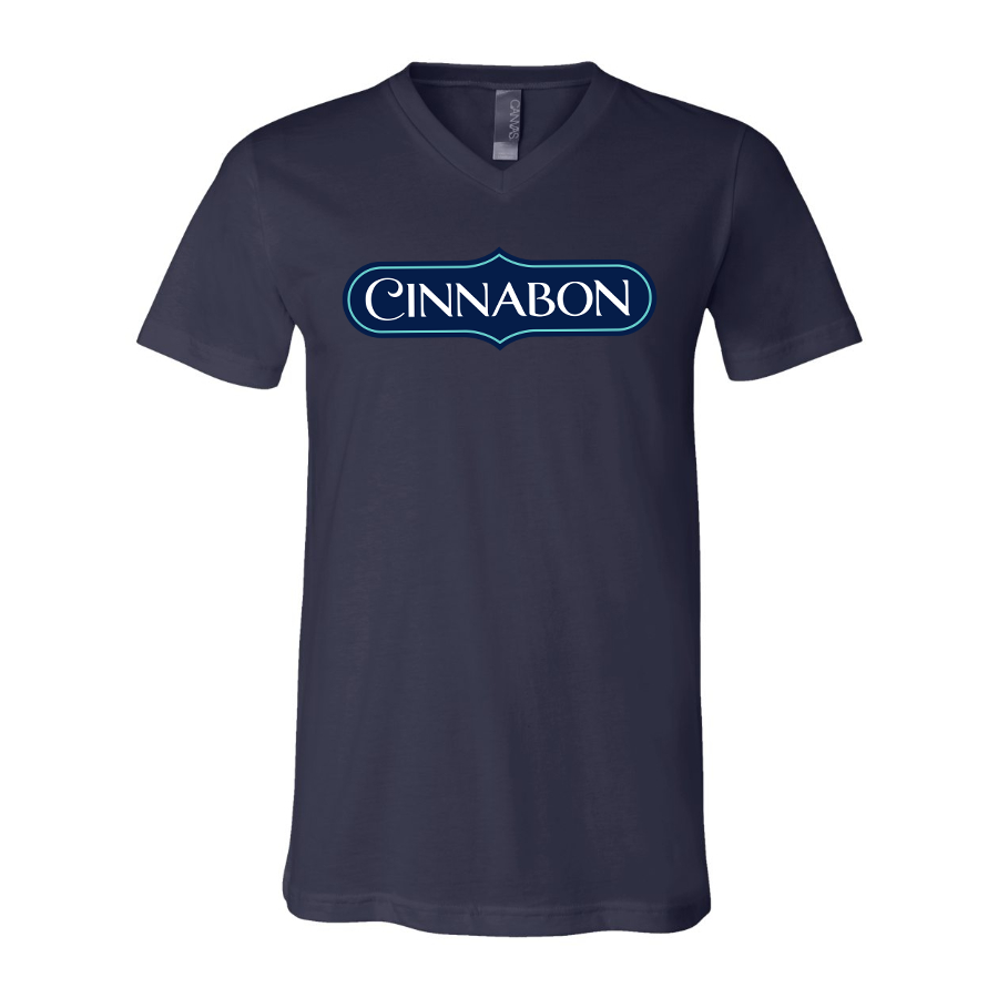 Men's Cinnabon BELLA CANVAS Jersey V-Neck Tee