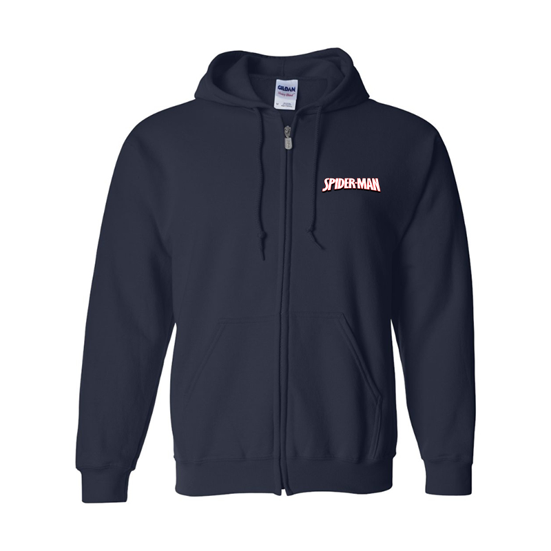 Men's Spider Man Gildan Heavy Blend Full-Zip Hooded Sweatshirt