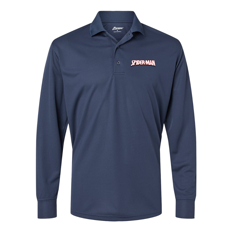 Men's Spider Man Paragon Prescott Long Sleeve Polo