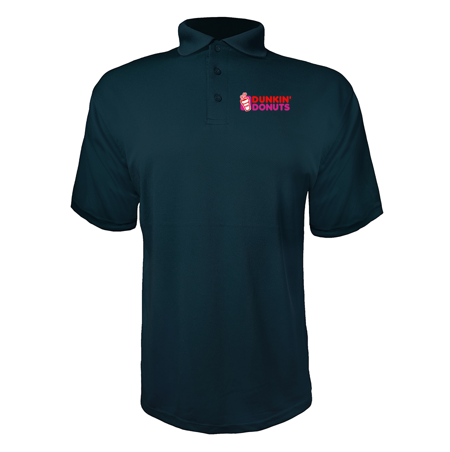 Men's Dunkin Donuts Polyester Polos