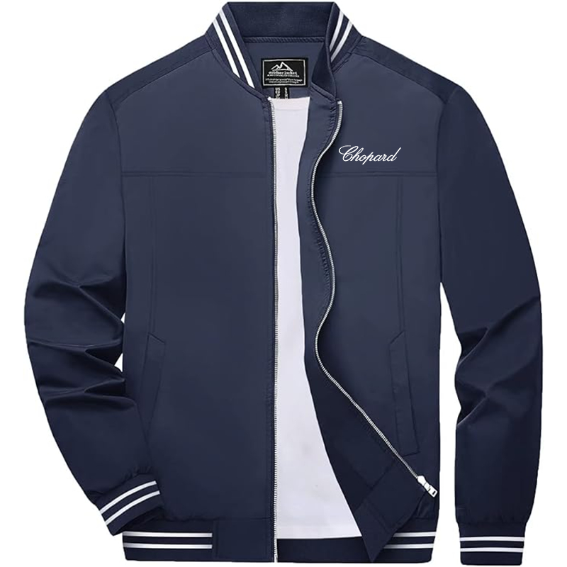 Men's Chopard Boladeci Bomber Jackets Lightweight Water Resistant Breathable Spring Fall Full Zip Thin Windbreaker Light Jackets