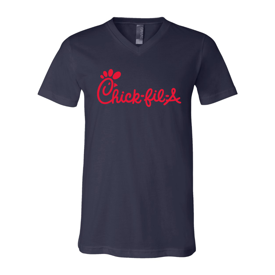 Men's Chick-fil-A BELLA CANVAS Jersey V-Neck Tee