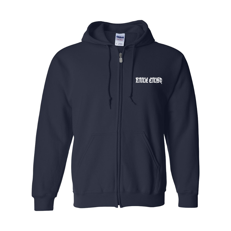 Men's Billie Eilish Gildan Heavy Blend Full-Zip Hooded Sweatshirt