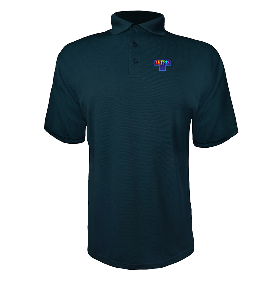 Men's Tetris Polyester Polos