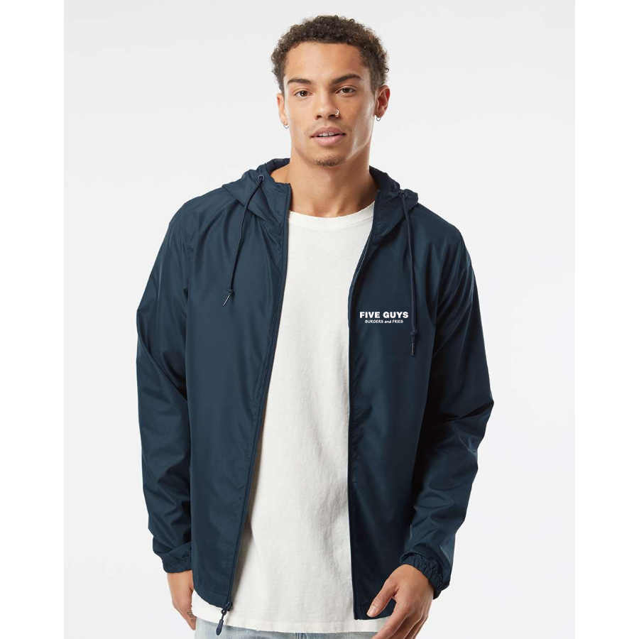 Men's Five Guys Independent Trading Co Lightweight Windbreaker Full-Zip Jacket
