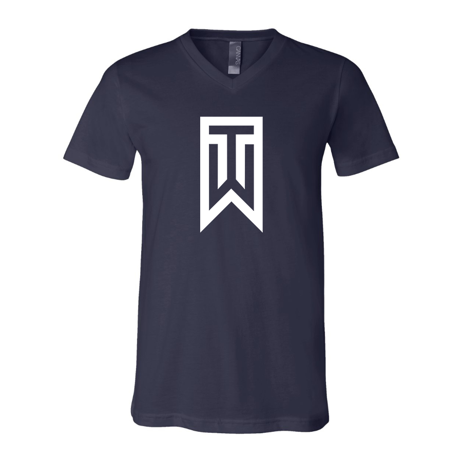 Men's Tiger Woods BELLA CANVAS Jersey V-Neck Tee