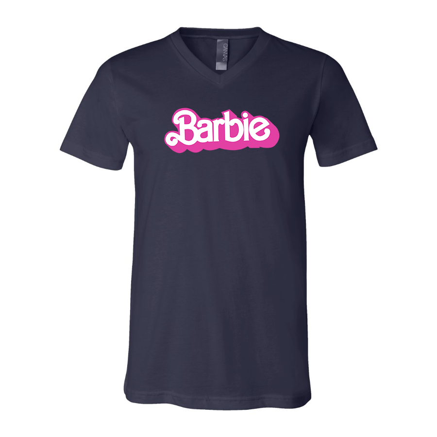 Men's Barbie BELLA CANVAS Jersey V-Neck Tee