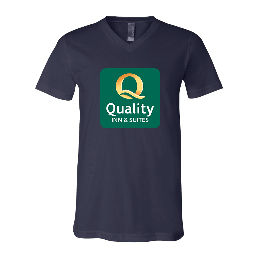 Men's Quality Inn & Suites BELLA CANVAS Jersey V-Neck Tee