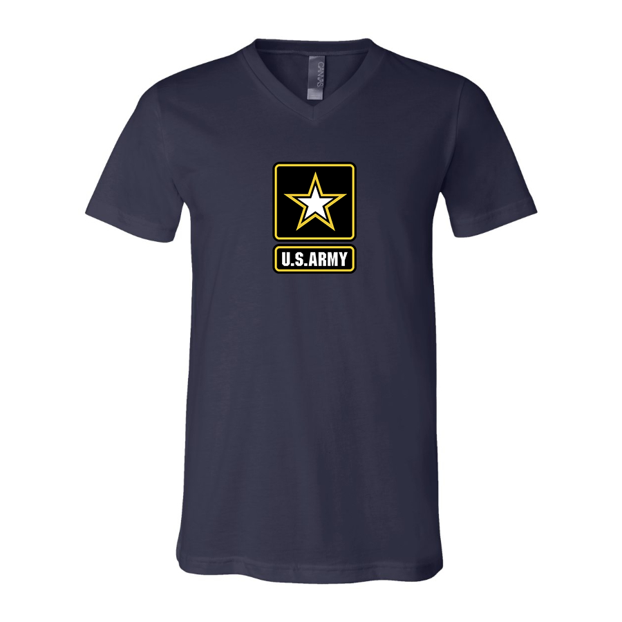 Men's U.S. ARMY BELLA CANVAS Jersey V-Neck Tee