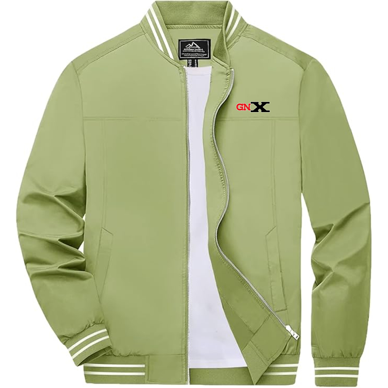 Men's GN X Boladeci Bomber Jackets Lightweight Water Resistant Breathable Spring Fall Full Zip Thin Windbreaker Light Jackets