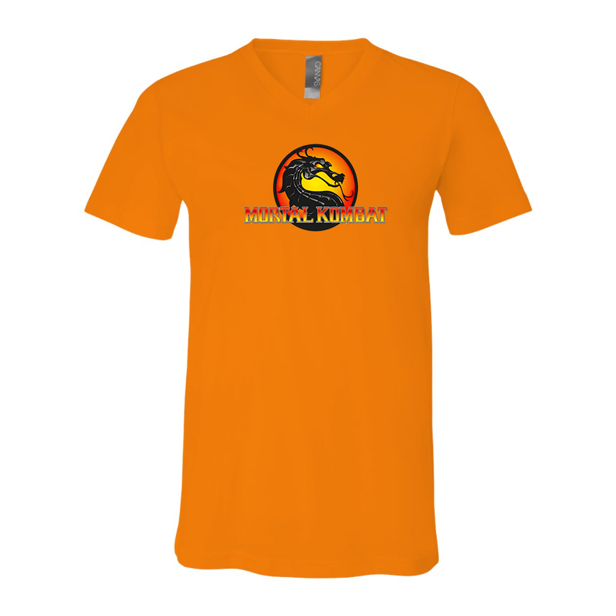 Men's Mortal Kombat BELLA CANVAS Jersey V-Neck Tee
